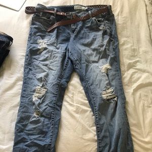 Torrid Denim ripped skinny jeans